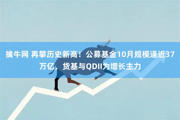 擒牛网 再攀历史新高！公募基金10月规模逼近37万亿，货基与QDII为增长主力